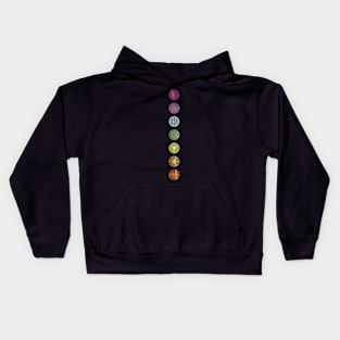 Chakras Mandalas Sacred Geometry Kids Hoodie